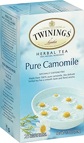 Twinings, Kräutertee, Pur Kamille, Koffeinfrei, 25 Teebeutel, 1.32 oz (37.5 g) von Twinings