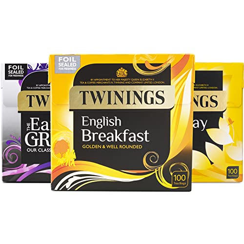 Twinings Klassisches Schwarztee-Sortiment, eine Auswahl von 3 unserer meistverkauften Mischungen, insgesamt 300 Teebeutel von Twinings