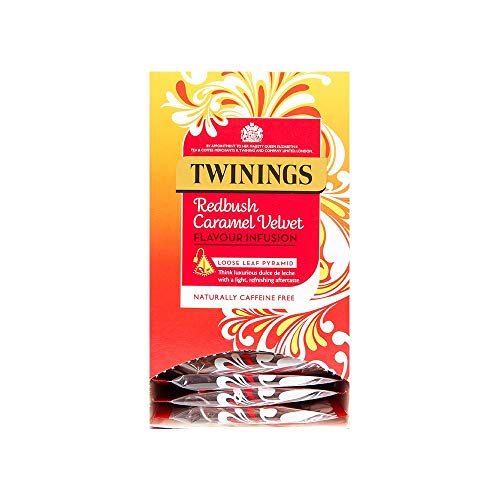 Twinings Redbush Caramel Velvet Infusion Loose Leaf Pyramid Tea Bags 4 Boxen mit 15 einzeln verpackten Teebeuteln, 60 Stück insgesamt. von Twinings