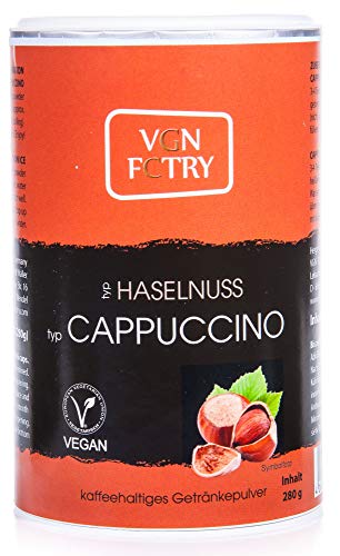 VGN FCTRY Instant Cappuccino Haselnuss 280g Vegan von VGN FCTRY