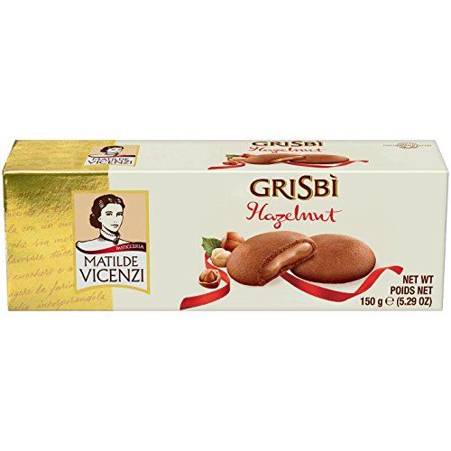 VICENZI: "Grisbi NOCCIOLA" halzenut Kekse 5.29 Unze (150GR) Pakete (4 Stück) [Italienische Import] von Matilde Vicenzi