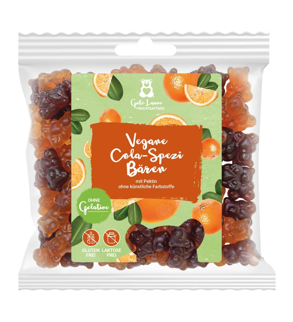 Vegane Fruchtgummi Cola-Spezi Bären