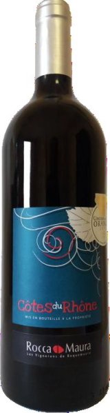 Vignerons de Roquemaure Cotes du Rhone AOC Jg. 2023 Literflasche 55 Proz. Grenache 35 Proz. Syrah 5 Proz. Cinsault 5 Proz. Carignan