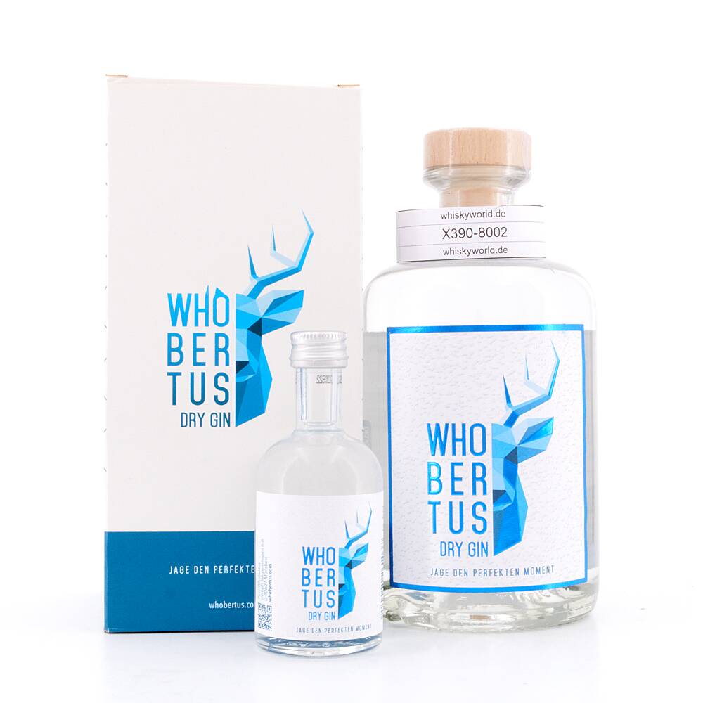 WHOBERTUS Dry Gin inkl. Miniatur 0,550 L/ 42.0% vol