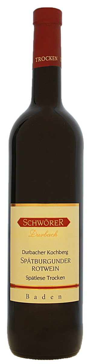 Weinhaus Schwörer Durbacher Kochberg Spätburgunder Spätlese trocken 0,75L