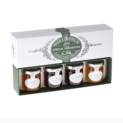 Wilkin & Sons of Tiptree Four Special Preserves (containing alcohol) Mini Gift Pack - 4 x 42g von Wilkin & Sons Ltd