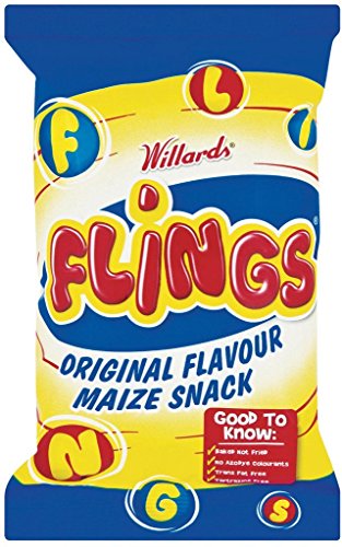 Willards Flings Maize Snack- Imported from South Africa, 150gm (5.29oz) by Willards