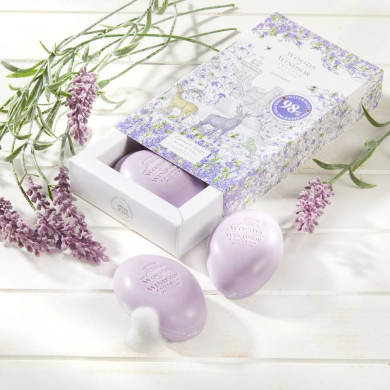 Woods of Windsor Seifenbox Lavendel 3er-Set von Yardley