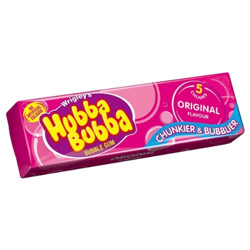 Wrigley's Hubba Bubba Kaugummi, Originalgeschmack, 5 Stück, 35 g