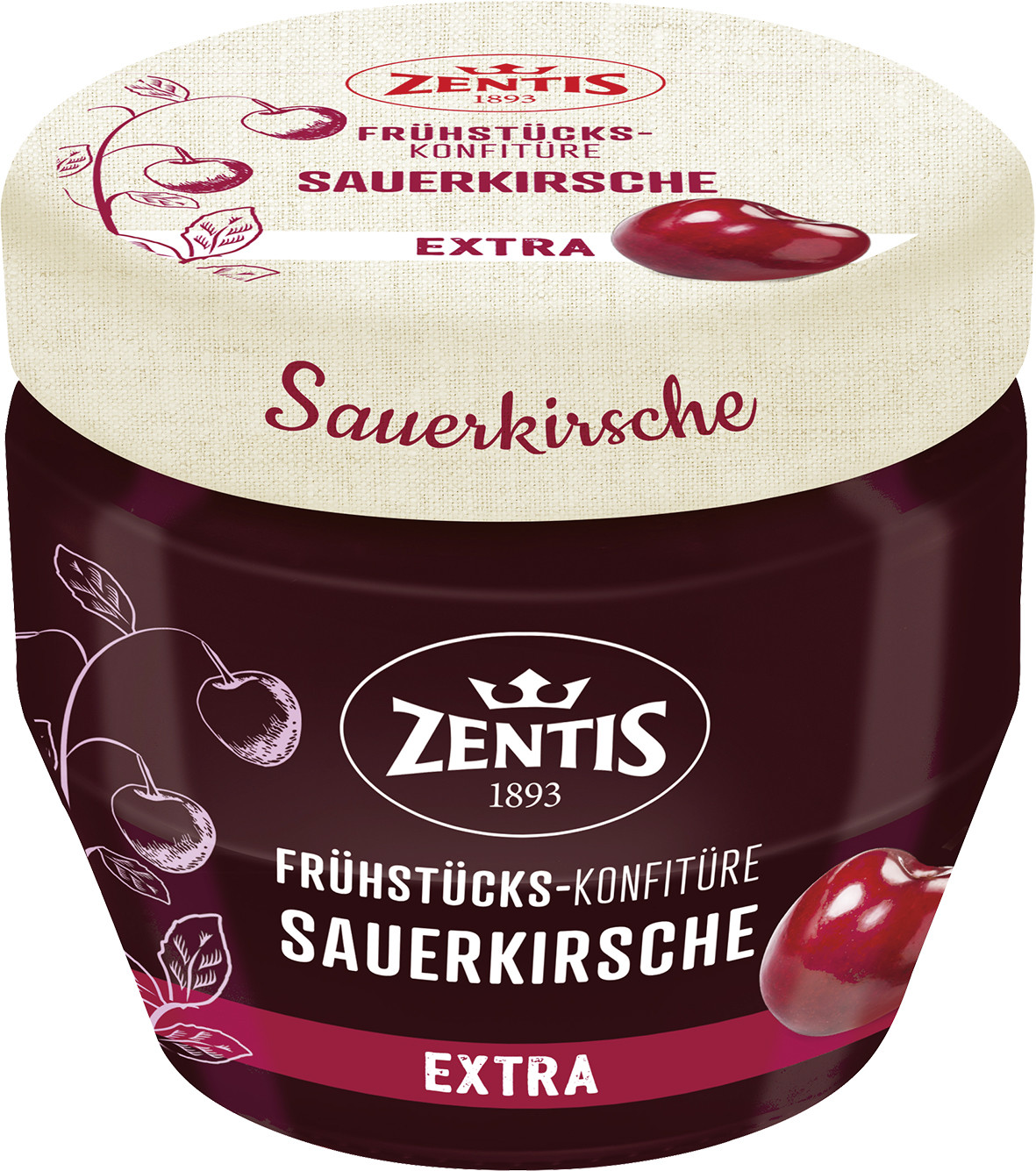 Zentis Frühstücks-Konfitüre Extra Sauerkirsche 230G
