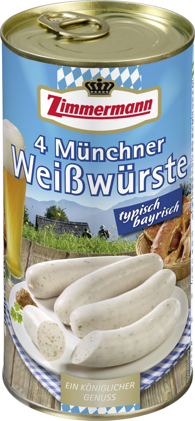 Zimmermann Münchner Weißwürste 530G