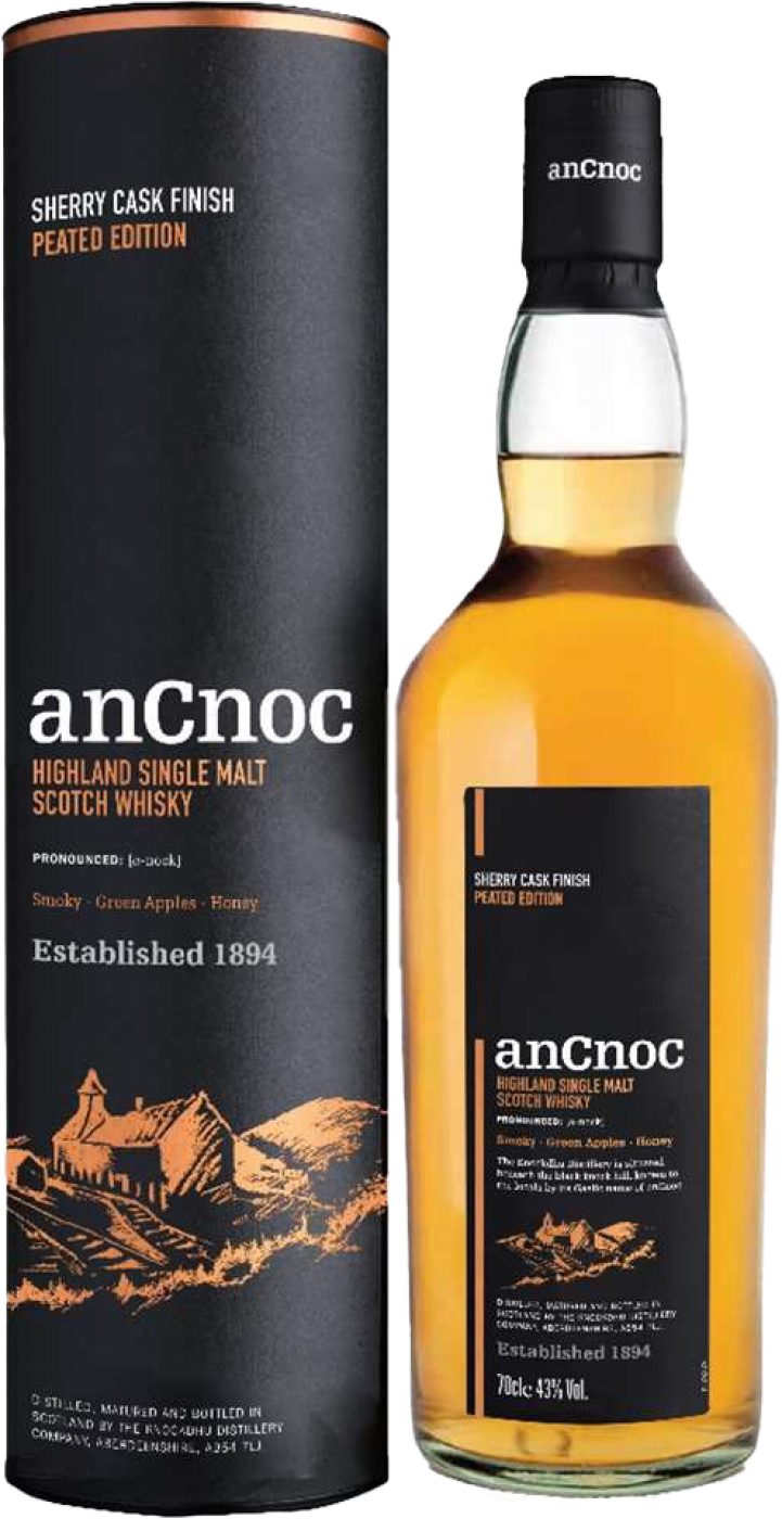 anCnoc Peated Sherry Cask Single Malt Scotch Whisky