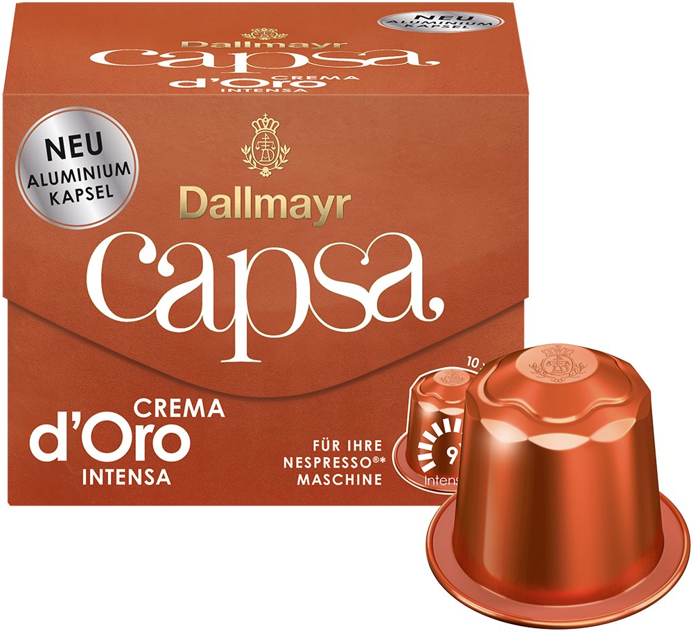 capsa Crema d'Oro intensa von Alois Dallmayr Kaffee OHG