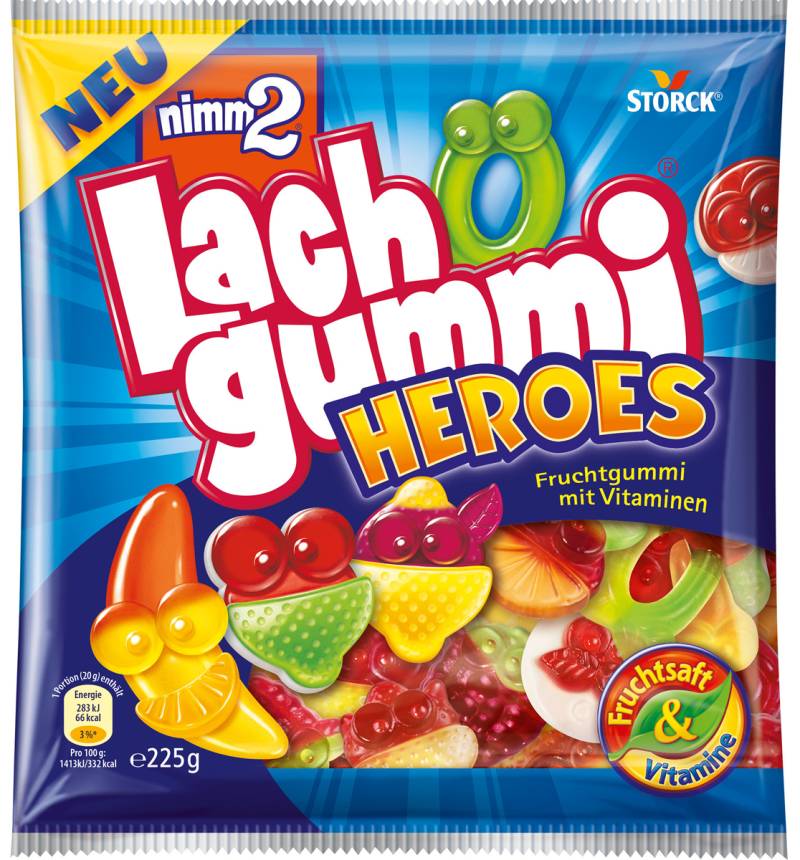 Storck Nimm2 Lachgummi Heroes 225G