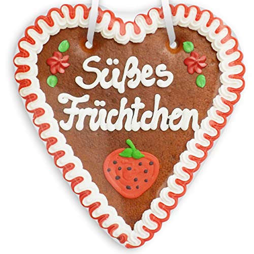 Lebkuchenherz - 18cm - Süßes Früchtchen von Lebkuchenwelt