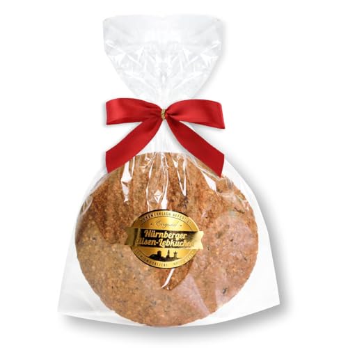 Elisen-Lebkuchen Glutenfrei - Natur - 80g - Premium Qualität - Frisch & Saftig! - Nürnberger Elisenlebkuchen ohne Glasur ohne Gluten LEBKUCHEN WELT von Lebkuchenwelt