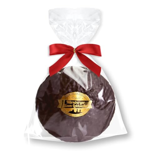 Elisen-Lebkuchen Glutenfrei - Zartbitter - 80g - Premium Qualität - Frisch & Saftig! - Nürnberger Elisenlebkuchen schokoliert ohne Gluten LEBKUCHEN WELT von Lebkuchenwelt