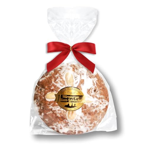 Elisen-Lebkuchen Glutenfrei - Zuckerglasiert - 80g - Premium Qualität - Frisch & Saftig! - Nürnberger Elisenlebkuchen mit Zuckerglasur ohne Gluten LEBKUCHEN WELT von Lebkuchenwelt