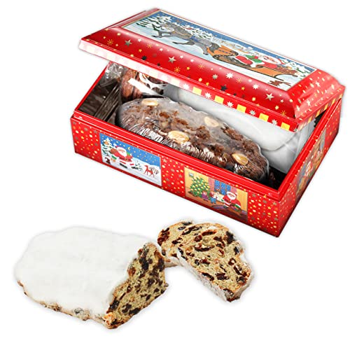 Geschenktruhe Weihnachtsmann, mit Lebkuchen, Christstollen und Gebäck; 710g von Lebkuchenwelt