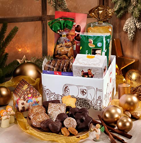 LEBKUCHEN WELT Lebkuchen Paket Süße Versuchung ca. 1.300g Lebkuchen-Paket Weihnachtliche Geschenkbox Geschenkset Lebkuchenmischung Geschenke Gebäckmischung Präsent-Box von Lebkuchenwelt