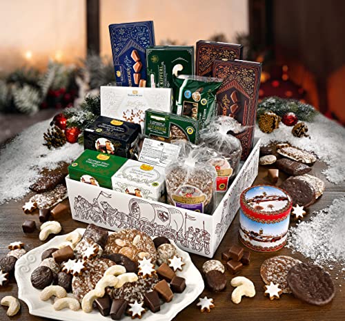 LEBKUCHEN WELT Lebkuchen Spezialitäten Übersee-Paket ca. 2.320g Lebkuchenmischung Geschenkpaket Weihnachtsmischung Geschenkbox Gebäckmischung Präsent-Box Weihnachtspaket von Lebkuchenwelt