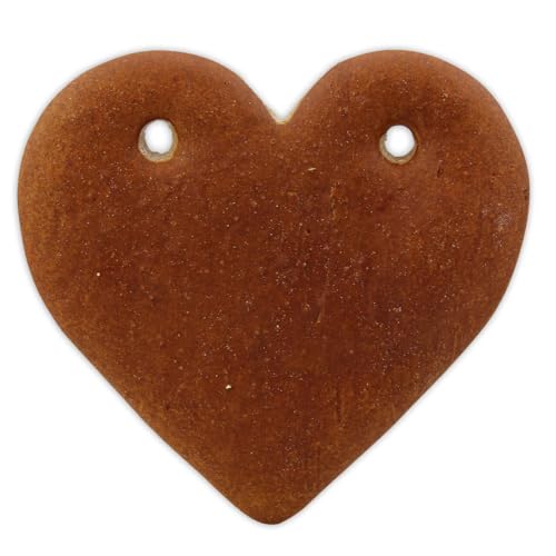 Lebkuchen Herz Rohlinge ohne Alles - 10cm mit Löchern - Premium Qualität - Frisch & Saftig! Lebkuchenherzen zum Selbstverzieren von Lebkuchenwelt