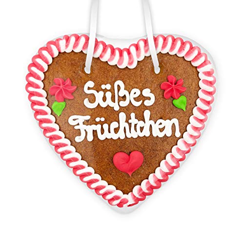 Lebkuchenherz, 14cm - Süßes Früchtchen! von Lebkuchenwelt