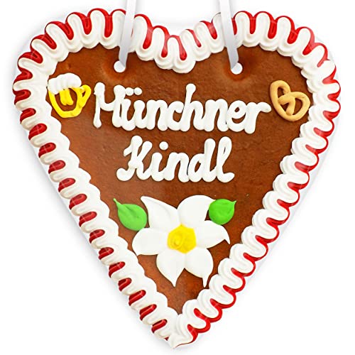 Lebkuchenherz, 18cm - Münchner Kindl von Lebkuchenwelt