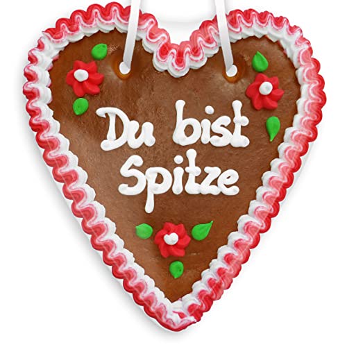 Lebkuchenherz - 18cm - Du bist Spitze von Lebkuchenwelt