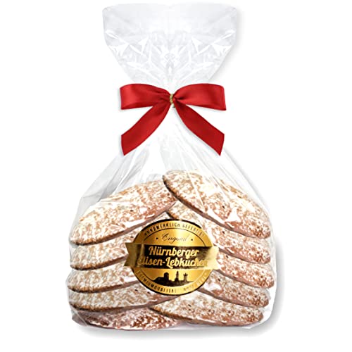 Lebkuchenwelt 10x Nürnberger Elisen Lebkuchen Bruch Inhalt: 800g - Zucker - Elisenlebkuchen Vorteilspackung aus Fabrikverkauf Glasierte Lebkuchen von Lebkuchenwelt