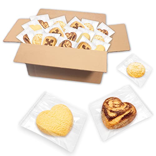 Lebkuchenwelt 130 Stück Plätzchen Mischung (4-Sorten) einzeln verpackt im Mischkarton 1,5kg - Konditor-Qualität mit echter Butter gebacken! Shortbread Buttergebäck Butterkekse von Lebkuchenwelt