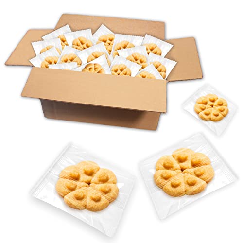 Lebkuchenwelt 135 Stück Orangenplätzchen einzeln verpackt im Karton 1,5kg - Konditor-Qualität mit echter Butter gebacken! Buttergebäck Butterkekse Butter Kekse Plätzchen Gebäck Gebäck-Spezialitäten von Lebkuchenwelt