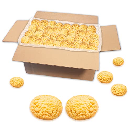 Lebkuchenwelt Buttergebäck mit Streusel im Karton 2kg - Konditor-Qualität mit echter Butter gebacken! Butter Plätzchen Weihnachtsgebäck Weihnachtskekse Shortbread Gebäck Buttergebäck Butterkekse von Lebkuchenwelt