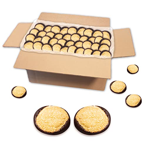 Lebkuchenwelt Kokos Cookie mit Zartbitter-Schokolade im Karton 2kg - Konditor-Qualität mit echter Butter gebacken! Buttergebäck Butterkekse Butter Kekse Gebäck Gebäck-Spezialitäten Weihnachtskekse von Lebkuchenwelt