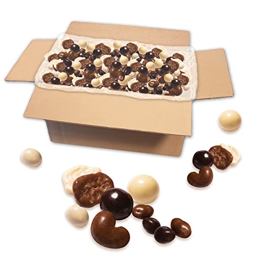 Lebkuchenwelt Schokolierte Nuss-Früchte-Mischung im Karton 2,5kg - Premium-Qualität mit feiner Schokoladen-Glasur! Weihnachtsschokolade Schokolade Weihnachten Schoko Nüsse & Früchte von Lebkuchenwelt