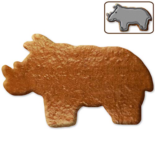 Nashorn Lebkuchen Rohlinge 12cm zum selbst verzieren (essbar) | Kreative Tischkarten selber basteln | DIY Deko für den Geburtstagstisch | Basteln für Kinder & Erwachsene von LEBKUCHEN WELT von Lebkuchenwelt