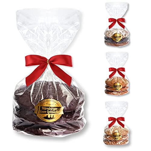 Nürnberger Elisen Lebkuchen - 3er-Pack - Schoko (3 x 80 g) von Lebkuchenwelt