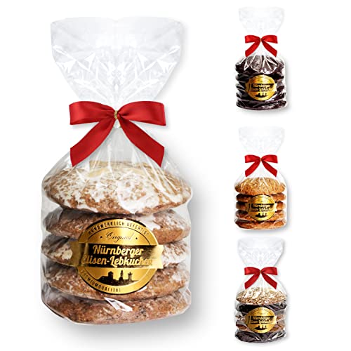 Nürnberger Elisen Lebkuchen - 5er-Pack - Zucker von Lebkuchenwelt