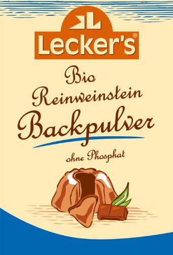 Lecker's - Bio Reinweinstein Backpulver 4 x 21g DE-ÖKO-001 von Lecker´s