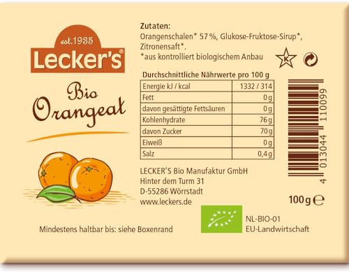 Bio Orangeat 2 x 100 gr von Lecker