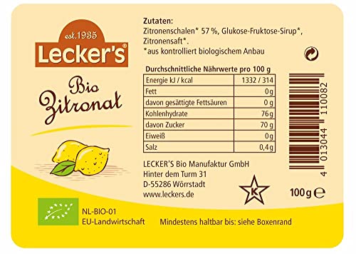 Lecker Bio Zitronat (2 x 100 gr) von Lecker