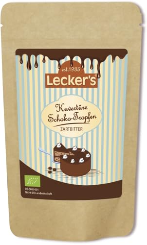 Schoko-Tropfen zartbitter 2 x 100 gr von Lecker