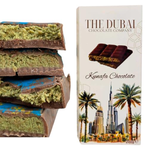 Kunafa Pistachio Schokolade Original aus Dubai, 200g von Lee Chocolate