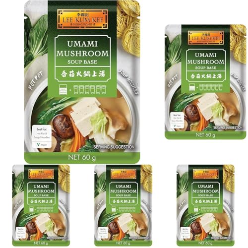 LEE KUM KEE Umami Mushroom Suppengrundlage - 1 x 60 g (Packung mit 5) von LEE KUM KEE