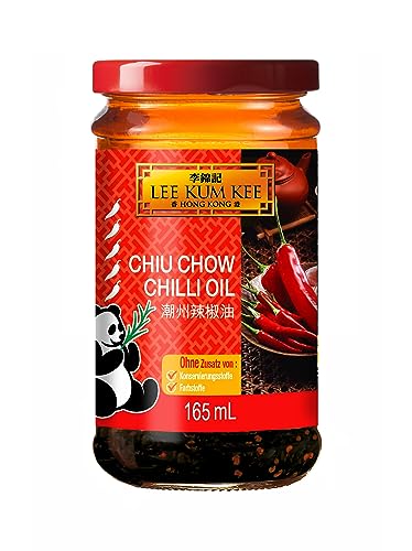 Lee Kum Kee Chiu-Chow Chiliöl – Würzöl aus feurigen Chilischoten – 1 x 165 ml von LEE KUM KEE