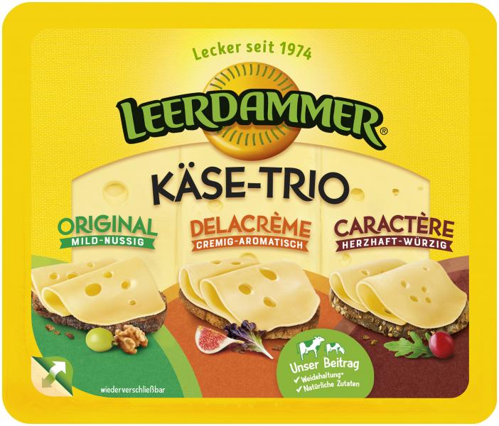 Leerdammer Käse Trio von Leerdammer