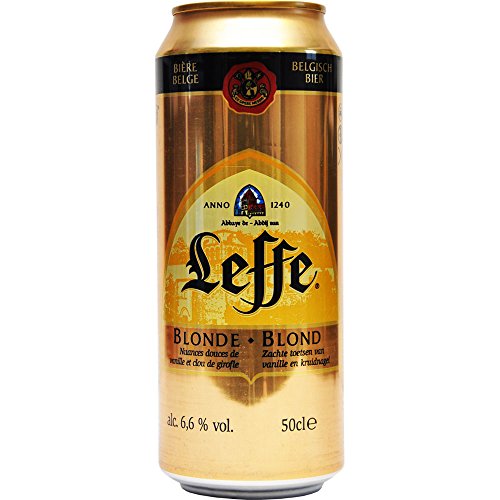 Leffe Blond Belgisches Bier in der Dose 500ml. 6,6% Vol. von Leffe