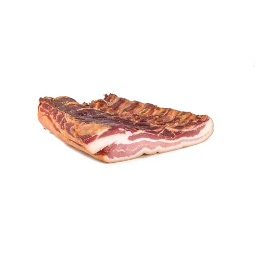 Leffis DER BAUERNSPECK aus Nordhessen | Landfleischerei Leffringhausen | Geräucherter Speck Schweinespeck Schinken Speck (300 g - geschnitten) von Leffis