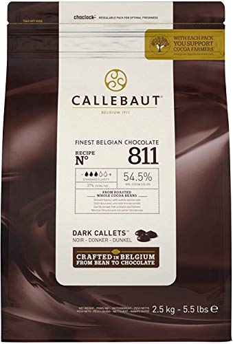 CALLEBAUT 811 und LEGENDARY - Kuvertüre Callets, Zartbitterschokolade, 54,5% Kakao, 1 x 2500 G von Legendary - it's all about beans