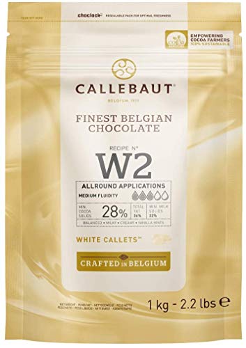 CALLEBAUT und LEGENDARY W2 - Kuvertüre Callets, Weiße Schokolade, 28% Kakao von Legendary - it's all about beans